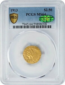 1913N 2.5h 1/2h CfBA 2.5h MS64 PCGSZLA CAC 950066-35