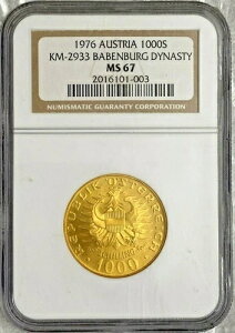 1976NI[XgA 1000VO o[xuN NGC MS 67