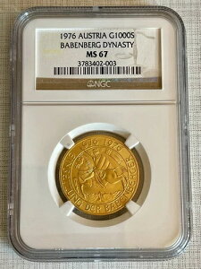 I[XgA 1976N o[xxN 1000VO NGC MS67 SKU#1674