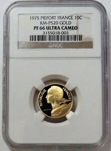 1975�N �S�[���h �t�����X�� 39������ �s�G�t�H�[�� 10�T���`�[�� NGC �v���[�t 66 �E���g���J���I