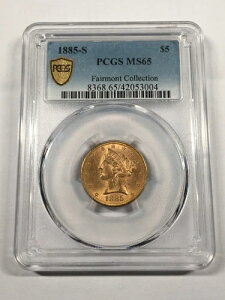 1885-S 5h oeB n[tC[O tFAgRNV t PCGS MS65 5EGGA25