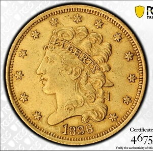 PCGS AU ڍ 1836N 5h  HM-4 v[t_C oGeB gD[r[ v3