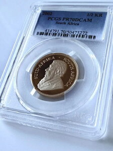 ��A�t���J - �N���[�K�[�����h - 2002�N - 1/2�I���X �S�[���h �v���[�t - PCGS PR70 DCAM-