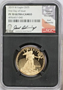 2019-W 1/2�I���X �S�[���h�C�[�O�� ���s���� NGC PF70 UCAM J.�C�X�R�E�B�b�c ���M�T�C��