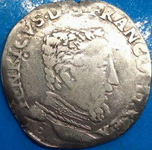 tX Testone 1558 Henri II 1547 - 1559 Type-II Toulouse 9,34g Vo[ RARE