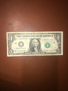 DESCENDING Ladder Fancy Serial $1 Federal Reserve 2009 ���A�V���A���ԍ� - L06054321X
