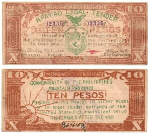 1942�N �t�B���s�� �A�p���I�B �ʉ� 10 �y�\ S117 ���� 4k/#154 �� AU