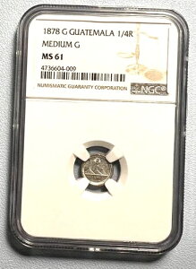 1878 G �O�A�e�}�� 1/4 ���A�� �~�f�B�A�� G NGC MS 61- ��