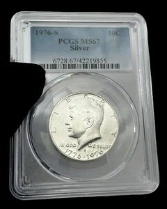 AJ̃PlfB 1976-S 50C PCGS MS67 O[h ̃O[hł͔ɒ
