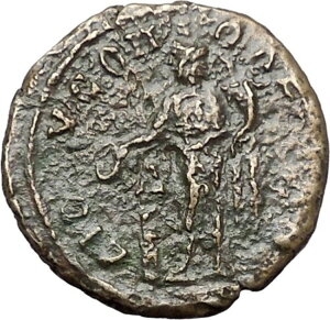 SEVERUS ALEXANDER Dionysopolis レア古代ローマコイン Fortuna Tyche i48545