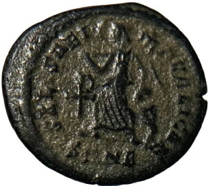 GRATIAN 367AD ���Ɋ󏭂ȃ��e���\�������܂ꂽ�Ñネ�[�}�̃R�C��