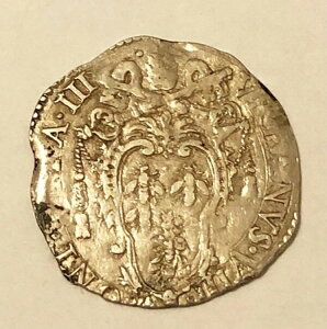 HN ROMA Urbano VIII 1623-44 Giulio Ag BB Very Rare Munt#111 Q58
