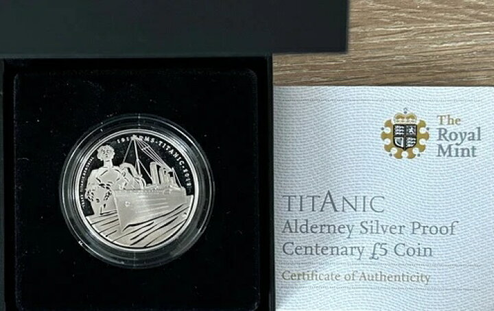 楽天市場】オルダニー 2012 タイタニック号100周年記念 5ポンド銀貨 