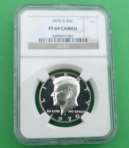 1970 S NGC PF 69 �J���E�P�l�f�B �n�[�t�_���[�A�W�F���v���[�t 69 �J���I 50�Z���g�R�C��