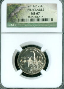 2014 P �G�o�[�O���[�Y �N�H�[�^�[ NGC MS67 PQ *