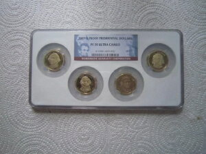 2007-S 1ドル大統領記念貨幣プルーフコイン4枚セット - NGC PF 70 ウルトラカメオ