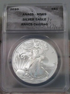 BU 2010 �V���o�[�A�����J���C�[�O�� ANACS MS69�B#35