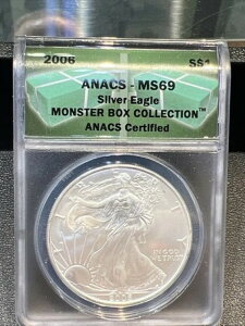 2006�N �V���o�[�C�[�O���h�� 1�h�� ANACS MS 69 1�I���X �t�@�C���V���o�[ �����X�^�[�{�b�N�X�R���N�V����