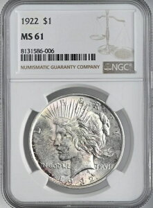 1922-P 1h s[X Vo[ ~gXe[g NGC MS61 #8131586-006 g[/g[H