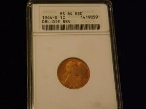1944-S 1C DDR ANACS MS 64 ���b�h