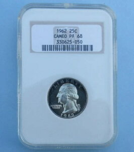 1962�N NGC PF 68 Cam ���V���g�� �V���o�[ �N�H�[�^�[�A�v���[�t 68 �J���I 50C �t�@�b�e�B �X���u