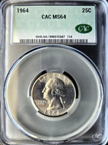 1964 NVg Vo[ NH[^[ 25 Zg - CAC O[h MS64 - ̂RC!