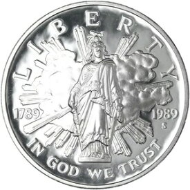 1989年 S 議会200周年記念プルーフ 90% 銀貨 写真参照 L430