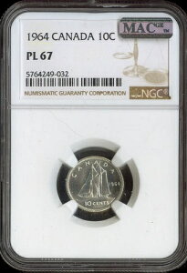 1964NJi_10Zg 10C NGC PL67 MAC - i