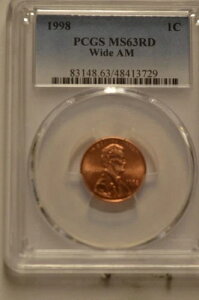 1998-P �����J�[���L�O�Z���g PCGS MS63 RD ���C�h AM ���i�ԍ� 6627