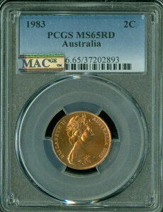 1983N I[XgA 2Zg PCGS MS65 RD PQ MAC X|bgX *