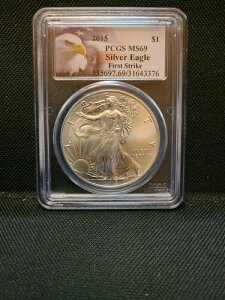 2015 PCGS MS69 Vo[ AJC[O t@[XgXgCN tbO/C[Ox *ȃV~*