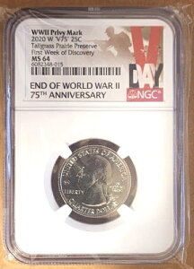 2020-W 25c V75 g[OXEv[[ NGC MS64 EFXg|Cg NH[^[ fBXJo[