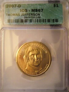 2007-D $1 g[}XEWFt@[\ ICG MS 67 - fGȃMtgACe