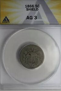 1866 .05 ANACS AG 3 SHIELD V[hjbPAt@[XgjbPt@[XgjbP