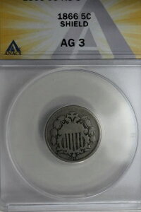1866 .05 ANACS AG 3 SHIELD V[hjbPAt@[XgjbPt@[XgjbP