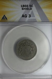 1866 .05 ANACS AG 3 SHIELD V[hjbPAt@[XgjbPt@[XgjbP