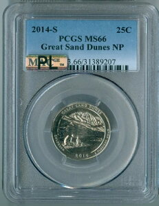 2014 S PCGS MS66 �O���[�g�T���h�f���[���Y NP �N�H�[�^�[ 25�Z���g�AMAC PL �A�C�A�s�[���A�v���[�t���C�N