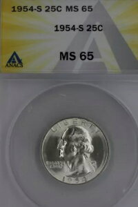 1954 S MS 65 ANACS - VgNH[^[A 25Zg (0.25)