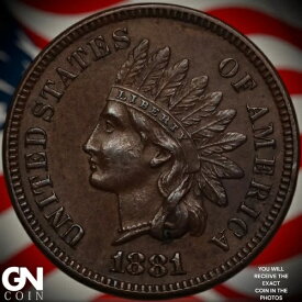 1881年インディアンヘッドセントペニーA6681
