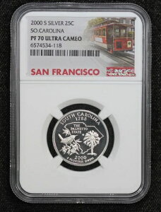 2000-S �V���o�[�v���[�t �T�E�X�J�����C�i�B�N�H�[�^�[ NGC PF70 �E���g���J���I 5V7F