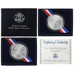 1991�N D USO 50���N�L�O BU Commem 90% �V���o�[�h�� ������ COA�t��