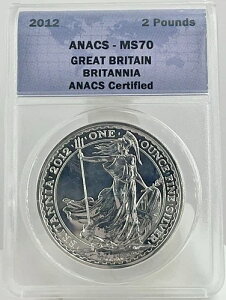 2012�N 2�|���h 1�I���X .999 ��� ANACS MS 70 �C�M���X