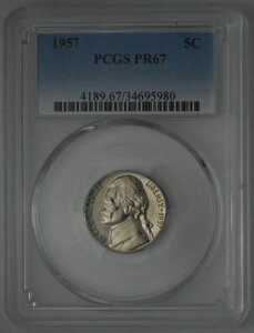PR67 1957NWFt@[\jbP PCGSO[h US 5C v[t P-MINT EXACT RC1
