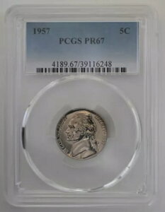 PR67 1957NWFt@[\jbP PCGSO[h US 5C v[t P-MINT EXACT RC1
