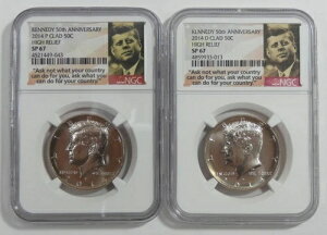 2014-P & 2014-D Nbh 50Zg PlfB50NLO NGC SP 67