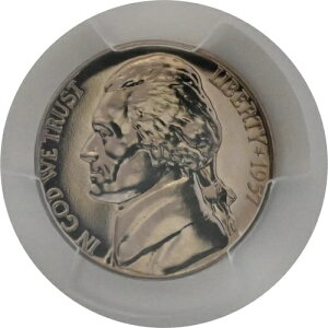 PR67 1957NWFt@[\jbP PCGSO[h US 5C v[t P-MINT EXACT RC1
