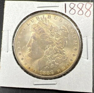 1888年 P $1 モルガン銀貨 BU UNC ナイストーニングトナー