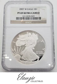 2007-W プルーフ アメリカン シルバー イーグル NGC PF69