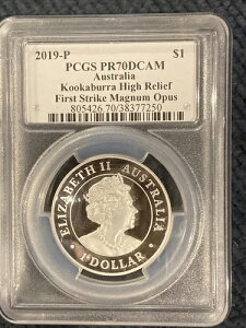 2019-P PCGS PR70DCAM �I�[�X�g�����A �N�b�J�o�� �n�C�����[�t �t�@�[�X�g�X�g���C�N 1�I���X .999