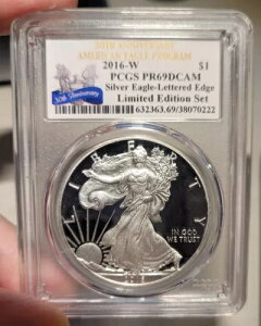 2016-W �v���[�t �A�����J�� �V���o�[ �C�[�O�� PCGS PR69 DCAM ����ŃZ�b�g